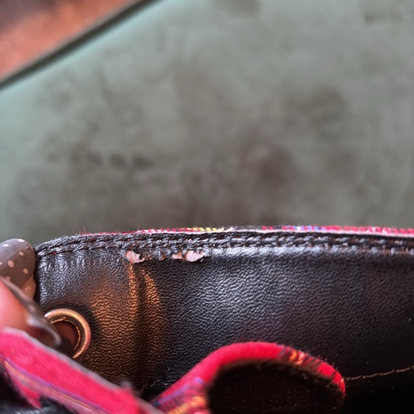 Kohl’s Red Plaid Lace-Up Booties - Picture 9 of 9